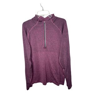 Lululemon Men’s Metal Vent Tech 1/2 Zip Pullover In Heathered Plum. Size XL.